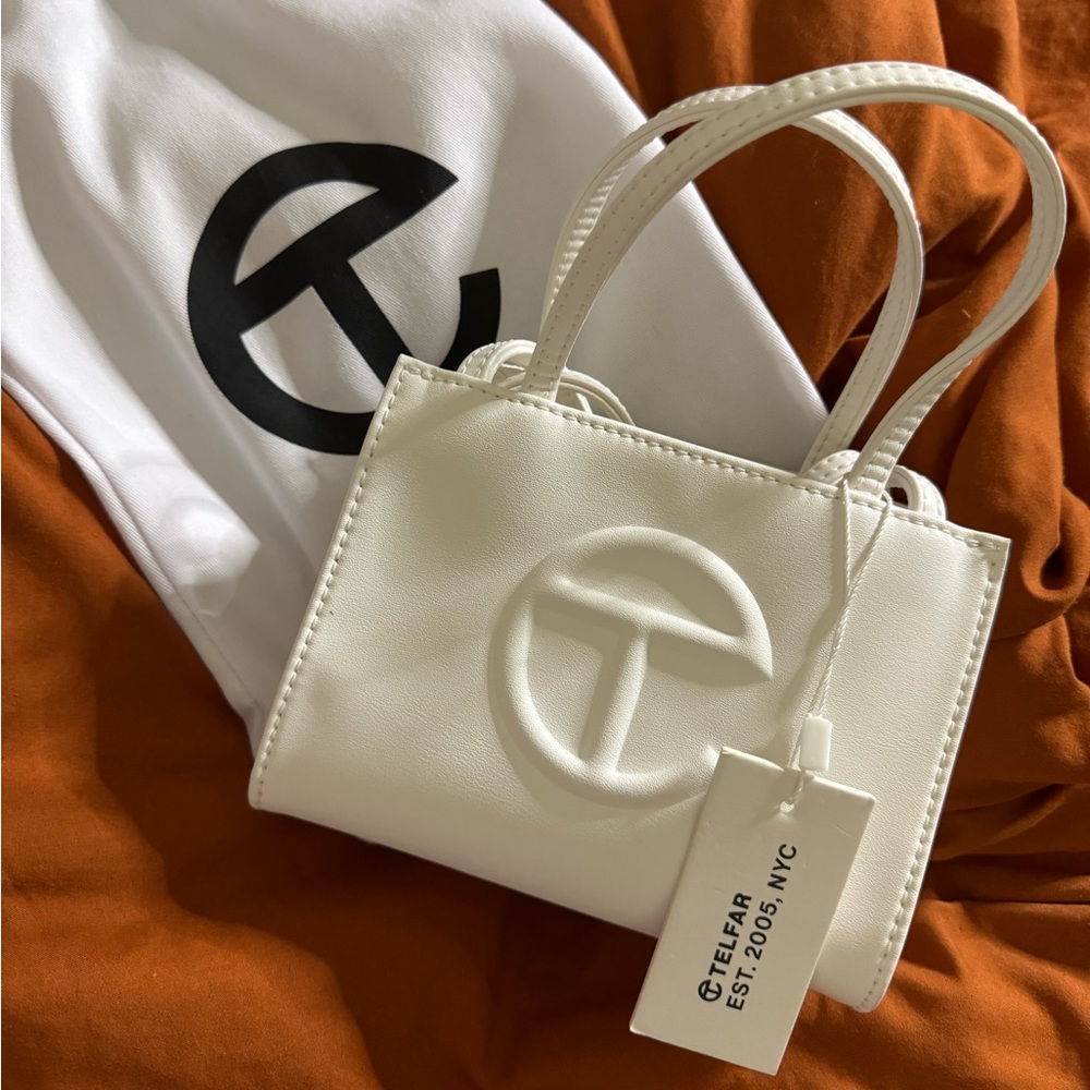 Small White Telford shopper bag
